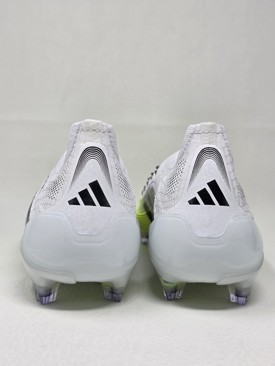 Adidas Predator Elite Laceless FG Men Size 12.5 White Green Soccer Cleats JI1075 main image 6